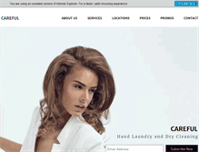 Tablet Screenshot of carefulcleaners.com
